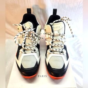 Sandro H14 Space White Orange Men's Size 44 Hiking Sneaker Shoes *Flaw*